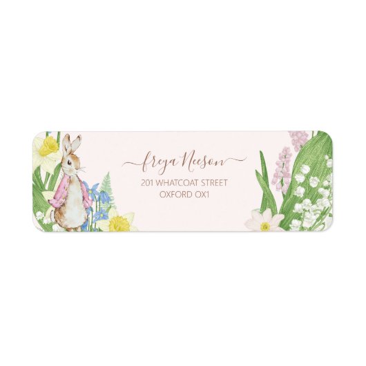 Peter the Rabbit Spring Blooms Pink Baby Dusche (Vorne)