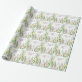 Peter the Rabbit Spring Blooms Pink Baby Dusche Geschenkpapier (Ungerollt)