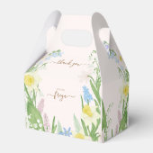 Peter the Rabbit Spring Blooms Pink Baby Dusche Geschenkschachtel (Rückseite)