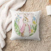 Peter the Rabbit Spring Blooms Pink Baby Dusche Kissen (Decke)