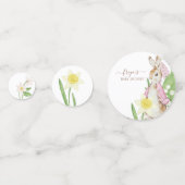 Peter the Rabbit Spring Blooms Pink Baby Dusche Konfetti (Rückseiten)
