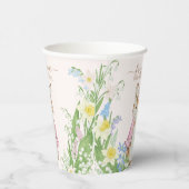 Peter the Rabbit Spring Blooms Pink Baby Dusche Pappbecher (Rechts)