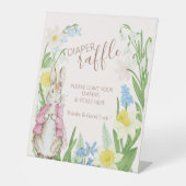 Peter the Rabbit Spring Blooms Pink Baby Dusche Sockelschild (Vorderseite)