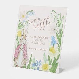 Peter the Rabbit Spring Blooms Pink Baby Dusche Sockelschild