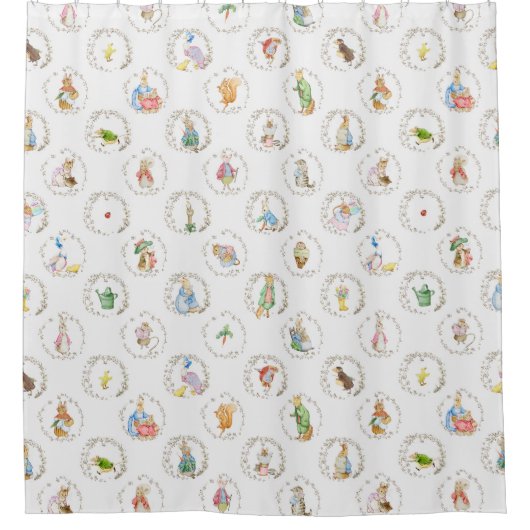 Peter the Rabbit Storybook Animals Beatrix BIG Duschvorhang (Vorderseite)