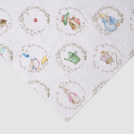 Peter the Rabbit Storybook Animals Beatrix BIG Seidenpapier (Detail)