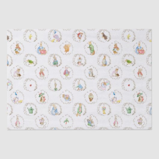 Peter the Rabbit Storybook Animals Beatrix BIG Seidenpapier (Vorderseite)