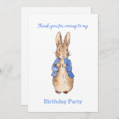 Peter the Rabbit Vielen Dank für die Einladung (Vorne/Hinten)