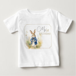 Peter The Rabbit Watercolor Geburtstag Baby T-shirt