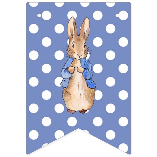 Peter the Rabbit Zig Zag & Spots Muster Wimpelkette (Zweite Fahne)