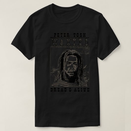 Peter Tosh Wanted Dread And Alive Essential T-Shir T-Shirt (Design vorne)