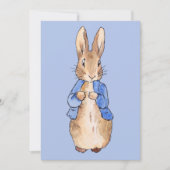 Peter über den blauen Hintergrund Einladung (Vorderseite)