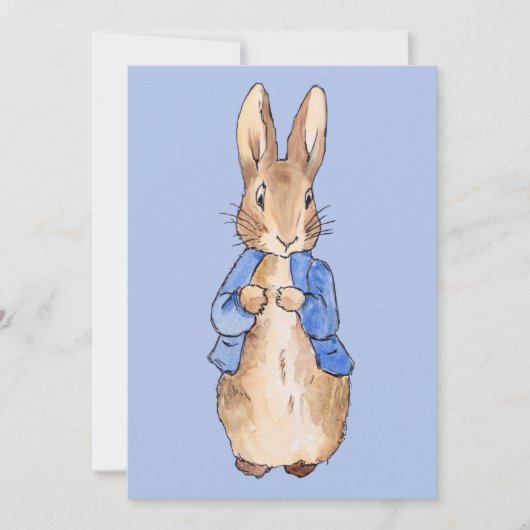 Peter über den blauen Hintergrund Einladung (Vorderseite)