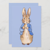 Peter über den blauen Hintergrund Einladung (Vorne/Hinten)