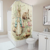 Peter und Benjamin Gather Onions von Beatrix Potte Duschvorhang (Beispiel)