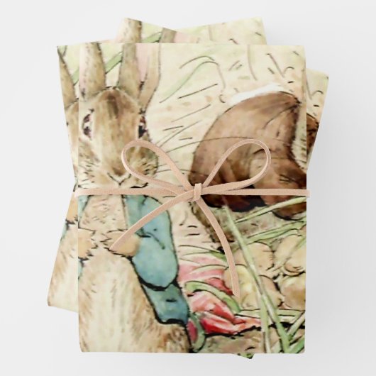 Peter und Benjamin Gather Onions von Beatrix Potte Geschenkpapier Set (Beispiel)