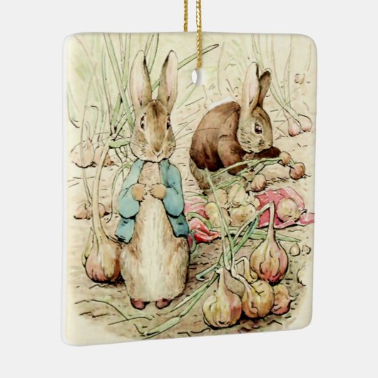 Peter und Benjamin Gather Onions von Beatrix Potte Keramikornament (Rechts)