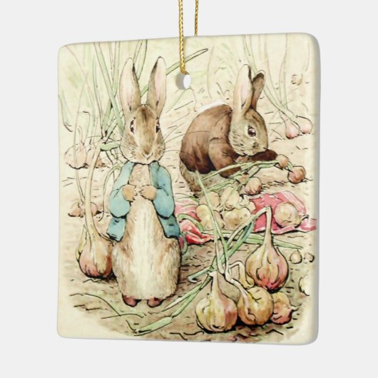 Peter und Benjamin Gather Onions von Beatrix Potte Keramikornament (Links)