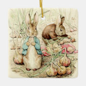 Peter und Benjamin Gather Onions von Beatrix Potte Keramikornament (Vorderseite)