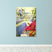 Peter und der römische Kapitän Wrapped Canvas Leinwanddruck (Insitu (Holzboden))