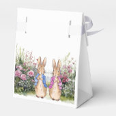 Peter und Flopsy in ihrem Blumengarten Geschenkschachtel (Rückseite)