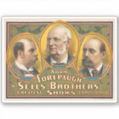 Peter verkauft, Adam Forepaugh und Lewis verkauft Aufkleber (Vorderseite)