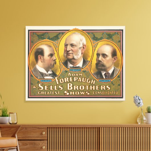 Peter verkauft, Adam Forepaugh und Lewis verkauft Leinwanddruck (Insitu (Wohnzimmer))