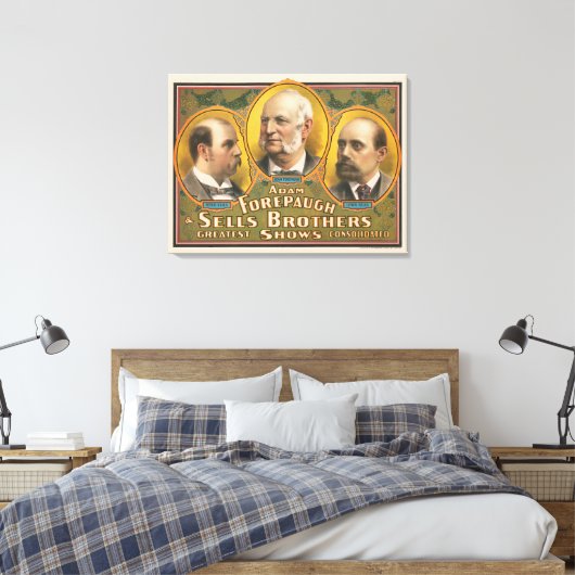 Peter verkauft, Adam Forepaugh und Lewis verkauft Leinwanddruck (Insitu (Schlafzimmer))