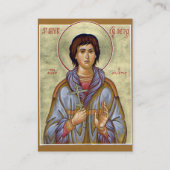 Peter von Aleut Orthodox Christliche Gebetskarte Platzkarte (Vorderseite)