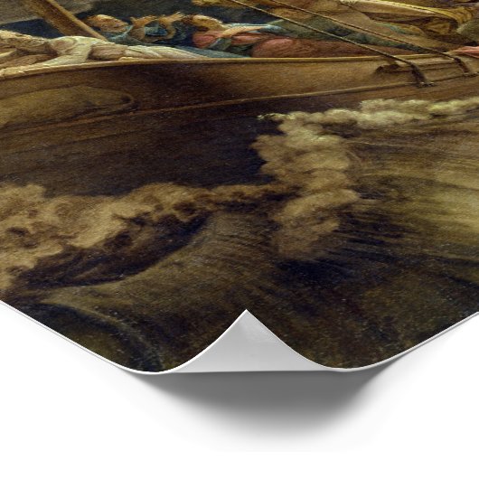 Peter Walks on Water, 1806 Poster (Ecke)