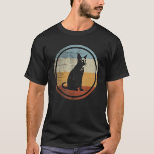 Peterbald-Katze Retro-Vintage-Design T-Shirt