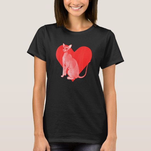 Peterbald-Katze T-Shirt (Vorderseite)
