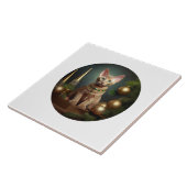 Peterbald Kitten zu Weihnachten Fliese (Seite)