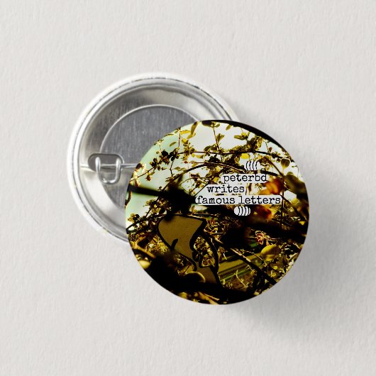 peterbd schreibt berühmte Briefe Button (Vorne & Hinten)
