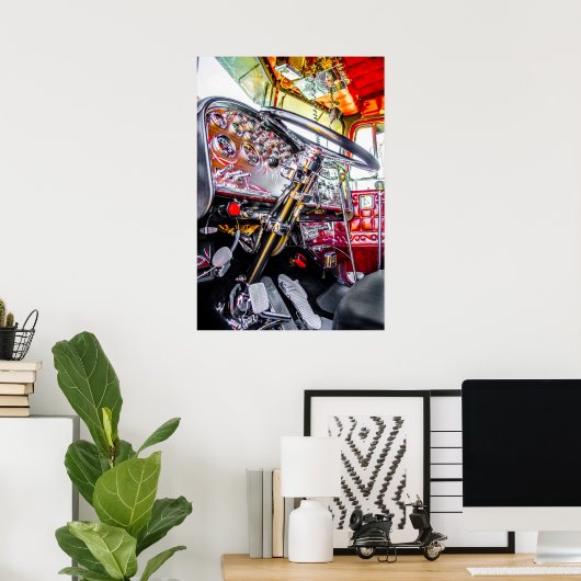 Peterbilt 359 dash poster (Heimbüro)