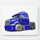 Peterbilt Blau-LKW Mousepad (Vorne)