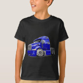 Peterbilt Blau-LKW T-Shirt (Vorderseite)