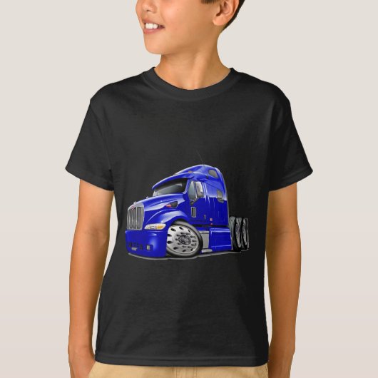 Peterbilt Blau-LKW T-Shirt (Vorderseite)
