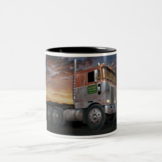 Peterbilt Cabover zwei Ton-Kaffee-Tasse Zweifarbige Tasse (Mittel)