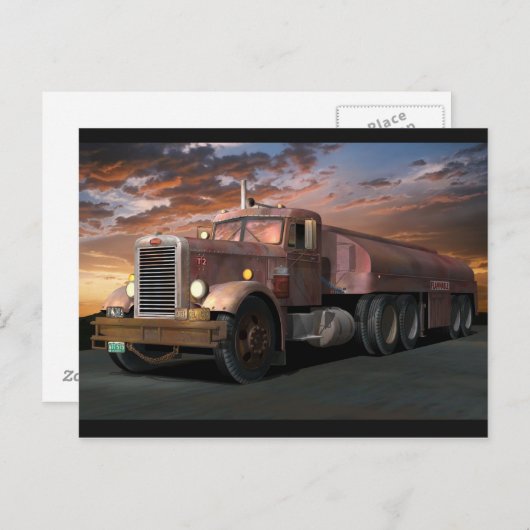 Peterbilt "Duel Truck" Postkarte (Vorne/Hinten)