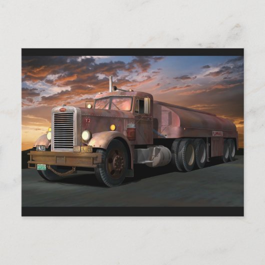 Peterbilt "Duel Truck" Postkarte (Vorderseite)