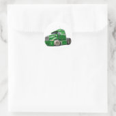 Peterbilt Green Truck Runder Aufkleber (Tasche)