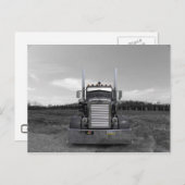 Peterbilt Needle Nose b.w Postcard Postkarte (Vorne/Hinten)