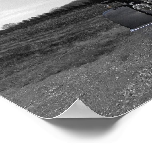 Peterbilt Needle Nose b/w Poster (Ecke)