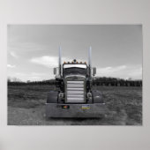 Peterbilt Needle Nose b/w Poster (Vorne)