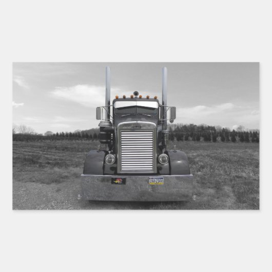 Peterbilt Needle Nose b/w Stickers (Vorderseite)