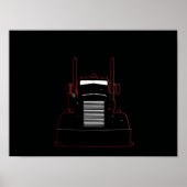 Peterbilt Needle Nose bearbeitet #3 Poster (Vorne)