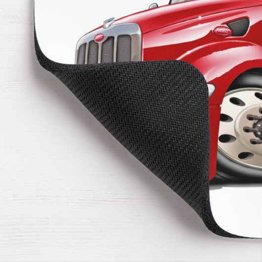 Peterbilt Rot-LKW Mousepad (Ecke)