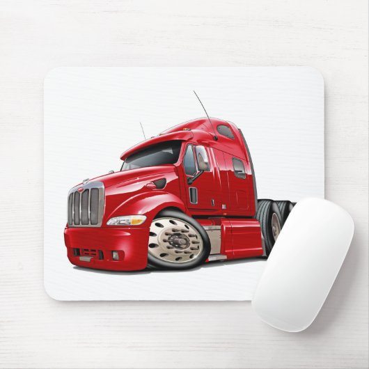 Peterbilt Rot-LKW Mousepad (Mit Mouse)