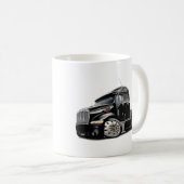 Peterbilt schwarzer LKW Kaffeetasse (VorderseiteRechts)